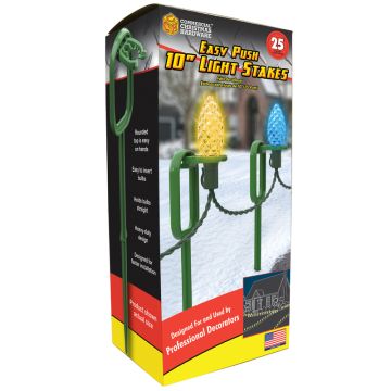 Adams Easy Push Light Stakes, 25 Stakes