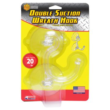 Adams Wreath Holder Double Suction Cup, 1 pk