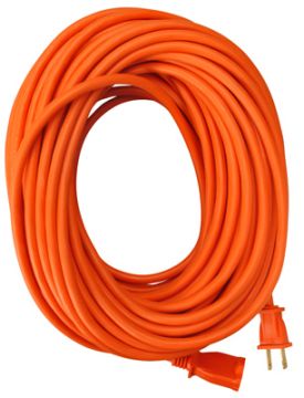 MASTER ELECTRICIAN, Extension Cord, 16/2 SJTW Orange Round Vinyl, 25-Ft.