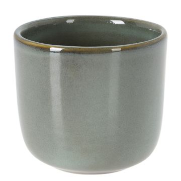 Koopman, Glazed Porcelain Pot, Green, 3.5" 