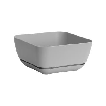 Novelty, Square Garden Planter, Grey, 12"