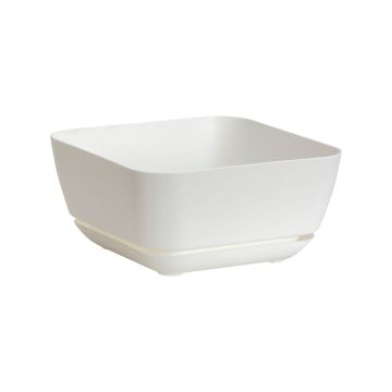 Novelty, Square Garden Planter, White, 12"