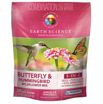 Earth Science, Butterfly & Hummingbird Wildflower Mix, 200 sqft