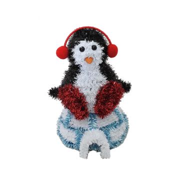 Opal and Black Tinsel Penguin