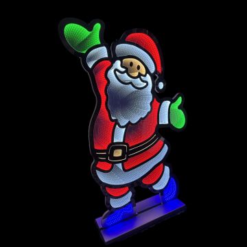 Seasons Designs 72" Infinity Outdoor Santa With Aluminum Base