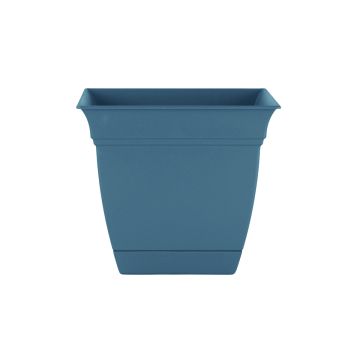 The HC Companies, Eclipse Square Planter, Slate Blue