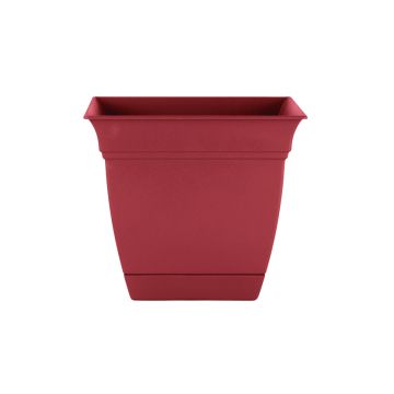 The HC Companies, Eclipse Square Planter, Clay, 8"