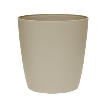 The HC Companies, Aria Self Watering Round Planter, Iced Mocha