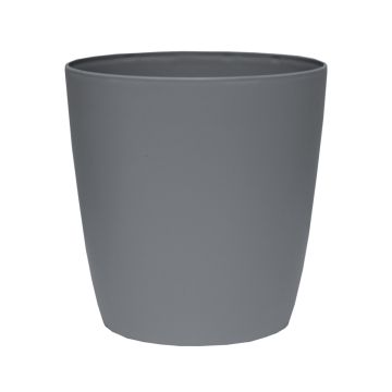 The HC Companies, Aria Self Watering Round Planter, Warm Gray