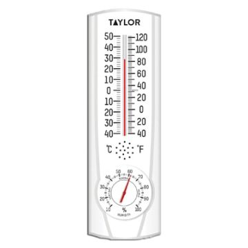 9" Indoor/Outdoor Thermometer with Hygrometer