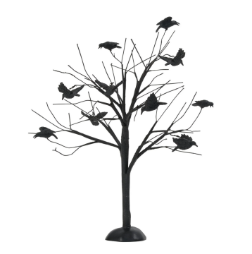 Village Halloween Accessories "Murder Of Crows, Tree"