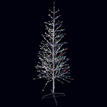 Holiday Bright Lights LED, Silver Tree 5MM Color Changing 360L/5.5FT