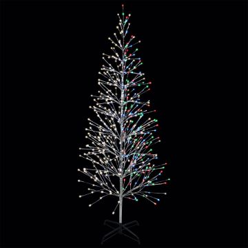 Holiday Bright Lights LED, Silver Tree 5MM Color Changing 528L/6.5FT