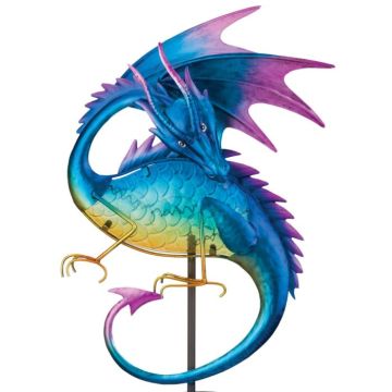 Regal Art & Gift, Dragon Solar Stake, Purple