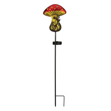 Regal Art & Gift Fantasy Mushroom Solar Stake - Fairy