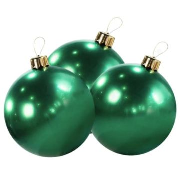 Holiball Vintage Green Trio, 8"