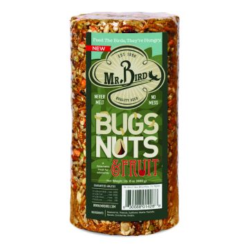 Mr. Bird, Bugs, Nut & Fruit Suet Cylinder, Small