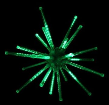 Holiday Bright Lights LED 20" Meteor Burst Green