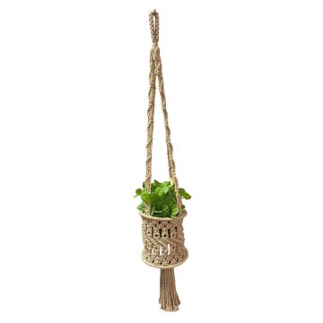 Primitive Planters Hanging Planter, Off White