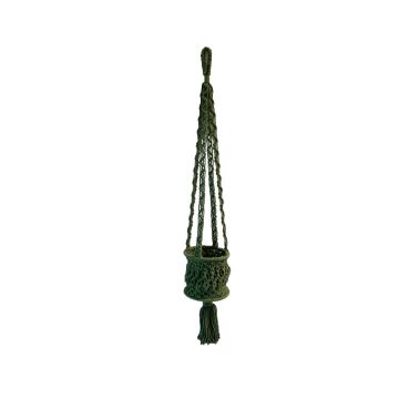 Primitive Planters Hanging Planter, Emerald Green