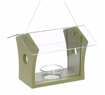 Birds Choice, Bluebird Feeder In Green Recycled Plastic