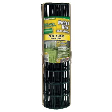 YardGard, 24" Vinyl Multi-Purpose Wire Green 2x3 in, 25'