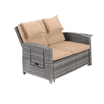 Evergreen Furniture, Outdoor Wicker Loveseat