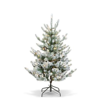 Flocked Blue Spruce Unlit, Park Hill Artificial Christmas Tree