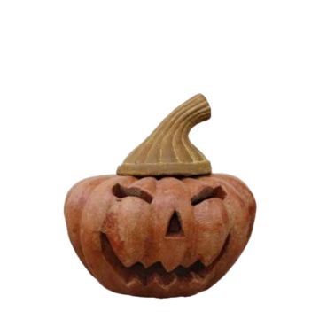 The Pottery Patch, Short Pumpkin Lantern, 13" tall