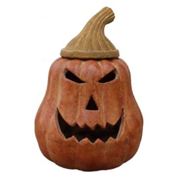 The Pottery Patch, Squatty Pumpkin Lantern, 16.5"