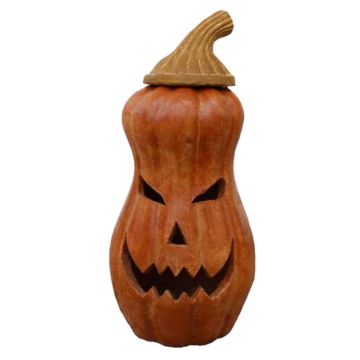 The Pottery Patch, Tall Pumpkin Lantern, 23.5" tall