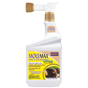 BONIDE 690 MoleMax Mole & Vole Repellent Ready to Spray, 1 quart