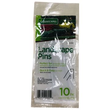 Greenscapes 1 in. W X 4 in. L Steel Landscape Fabric Pins 10 pk