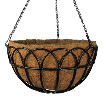 Border Concepts, Greenbrier Hanging Basket with Coconut Liner