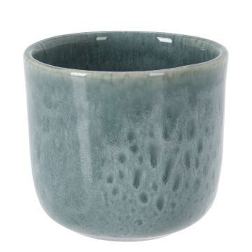 Koopman, Glazed Porcelain Pot, Blue, 3.5" 