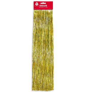 Holiday Trims 18 in. Gold Icicles Garland