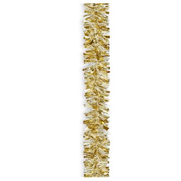 Holiday Trims Gold/Snow Garland, 2.25"x15'