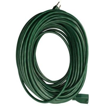 Outdoor Cords, 16/3 Green Extention Cord, 80'