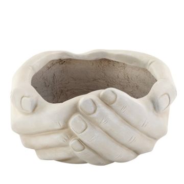 Napco, Helping Hands Resin Planter, 10.75"