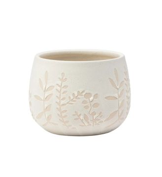 Napco, White Fern Ball Planter, 3.75"