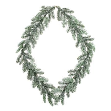 Napco Large Frosted Diamond Wreath, 28" H x 24" L 