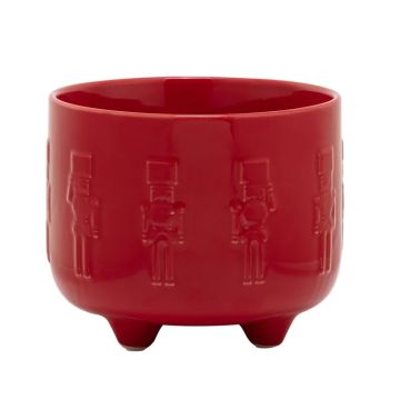 Napco Red Footed Nutcracker Planters