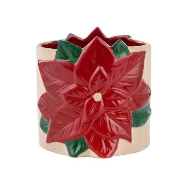 Napco Poinsettia Wrap Planter, 4.5"