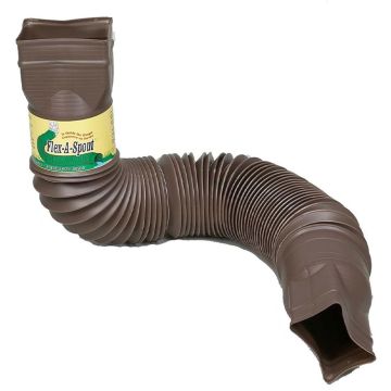 Amerimax Flex-A-Spout Extension, Brown