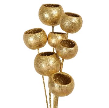 Vyn Bell Cups Gold Glitter, 7 Stems