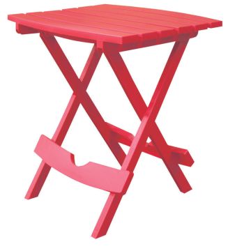 Adams, Quick-Fold Folding Side Table, Cherry Red 