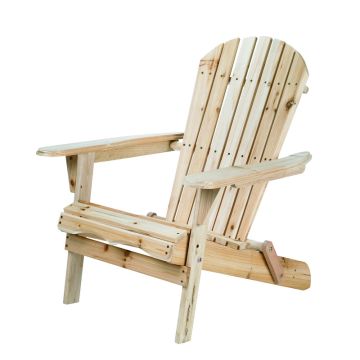 Living Accents, Adriondack Chair, Natural