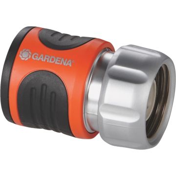 Gardena Premium Metal Accessory Quick Connector w/Water Stop