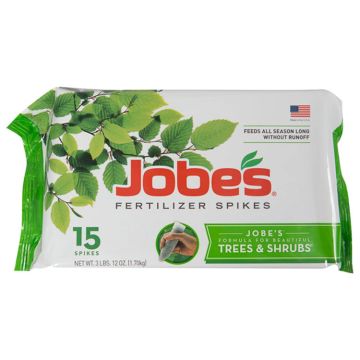 Jobe's, Trees & Shrubs 16-4-4 Fertilizer Spikes, 15 spikes