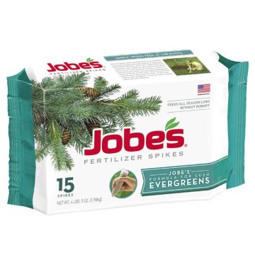 Jobe's, Evergreens 13-3-4 Fertilizer Spikes, 15 spikes